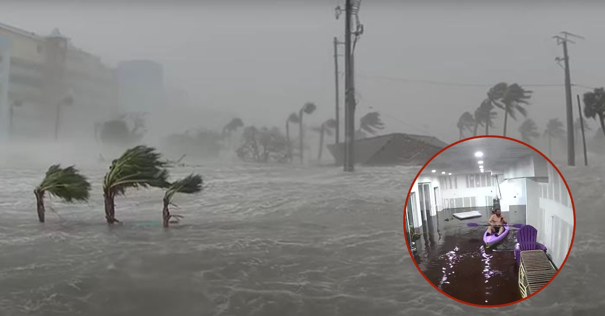Updated 1 minute ago, indoor kayaking because of Hurricane Helene