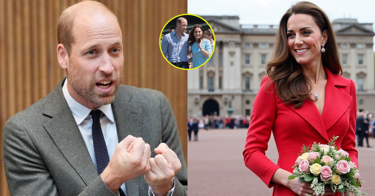 Helping a lot, fans pointed out William's unbelievable moment when he was spotted giving Princess Catherine a sweet kiss