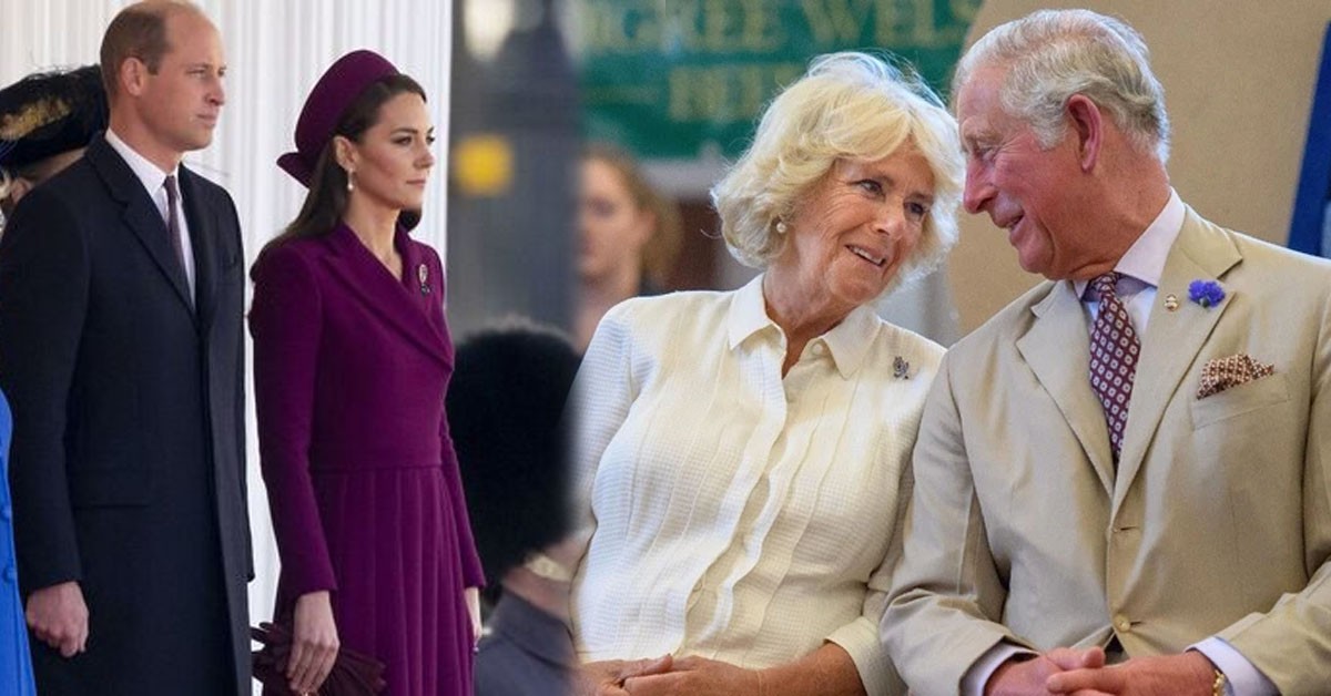 King Charles was speechless at Camilla's bold action, which angered Princess Catherine and William