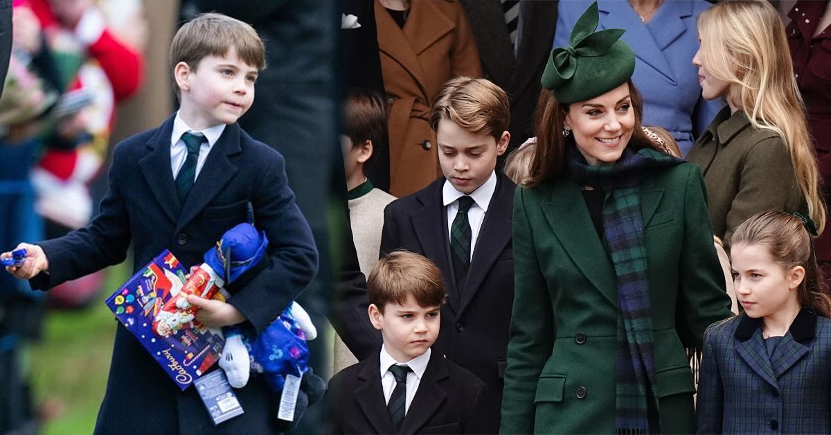 Prince Louis made his sweet gesture to Mother Catherine during a Christmas walk