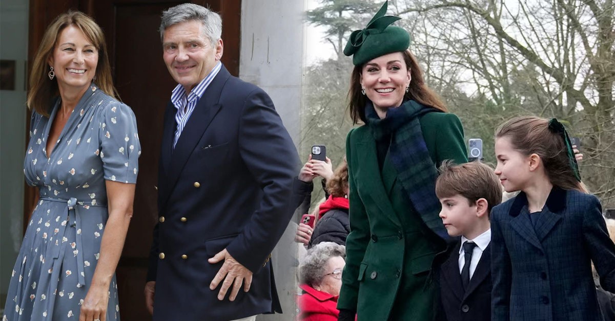 Carole and Michael join Catherine and the grandchildren for New Year's celebrations in Berkshire